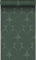 Origin papier peint ornement vert foncé 50 x 900 cm Wallcoverings