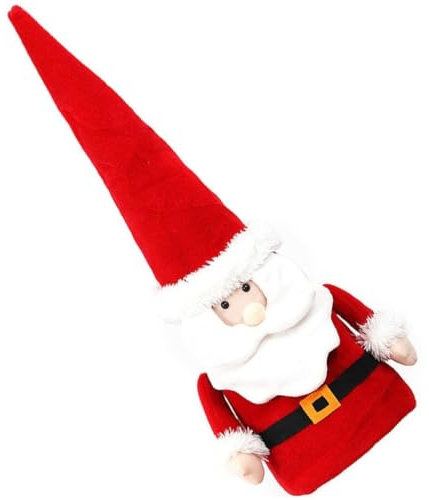 Large Christmas Tree Topper Hat Santa Claus with Long Hat for Holiday, Xmas Trees Ornament Christmas Decorations Party Supplies