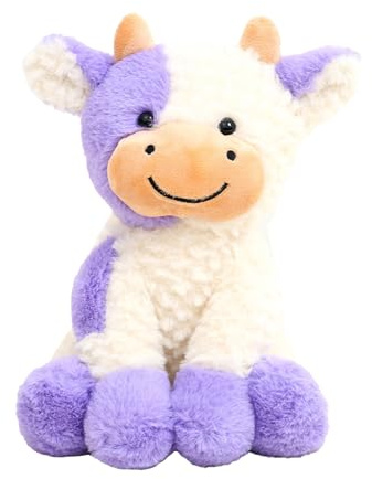 Highland Cow Gi-Fts – Highland Cow Ted-Dy | Hochlandkuh | Realistische Spielzeugkuh | Sichere Plüschpuppe aus niedlichem Plüsch | Realistische Kuh aus Plüsch Kuschelig für Ostern