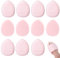 JJUNW 12 Stück Mini Puderquaste, Rosa Finger Puderquaste, Mini-Schwämme Puderquastes Dreieck Make-up Puderquastes für Foundation Concealer Grundierung Nass und Trocken Make-up Tools