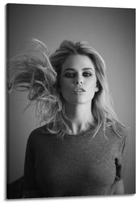 ERWAGB Alice Eve Glamouröses Schauspieler-Poster, Kunstdruck, Wandfoto, Farbe, hängendes Bild, Familienschlafzimmer, Dekoration, 60 x 90 cm