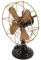 OUNONA Retro Fan Ornaments Vintage Fan Model Shaped Gold Vintage Decor Desk Tabletop Decor Delicate Retro Shape for Model Antique Sculpture Style Iron