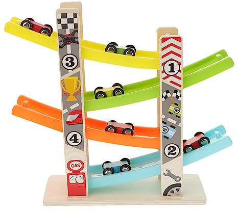 IMIKEYA 1 Satz Rennbahn mit Auto Rampe Lustiges Lernspielzeug für Kleinkinder Geschenkidee für Fördert die Interaktion zwischen Eltern und Kindern