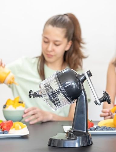 SNOWPOP - Machine japonaise premium à raser la glace. Réglable : glace pilée pour granités/cocktails ou neige légère pour kakigoris, entrées sâlées givrées ou snow'ktails.