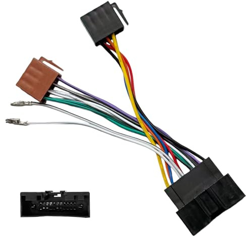 Aftermarket Stereo Wiring Harness for Ford 2011-2020, 8Pin+8Pin ISO Car Stereo Adapter for F-150 Transit Edge Explorer Escape Mustang Fusion Fiesta Focus Ranger Car Radio Stereo Wiring Harness Cable