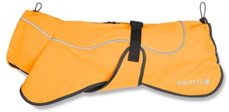 Wolters Hundejacke Cape Drizzle | Ganzjahresjacke für Hunde in der Farbe Orange | Größe 44 (Rückenlänge 42-44 cm)