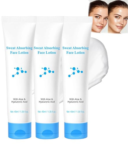 Sweat Absorbing Face Lotion,Stop Face Sweating,Face Antiperspirant And Oil Control Lotion For Skin Natural Deodorant Antiperspirants,To Combat Excessive Sweating With Odor Control (3PC)