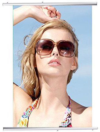 GOTOTOP Aluminium Posterschiene Posterleiste Klapprahmen Posterhalter Plakathalter (100cm)