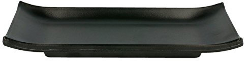 García de pou Assiette Sushi 22,4X9,5 Cm Noir Melanine - 18 unités