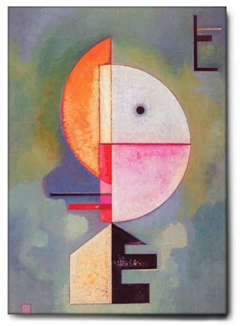Giallobus - Gemälde - Vassily Kandinsky - Nach oben - Leinwand mit Standardrahmen - 50x70 - Bereit zum Aufhängen - Moderne Gemälde für zu Hause