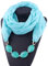 MoreChioce Damen Schlauchschal,Ethno Stil Halskette Anhänger Schal Musselintuch Ring Halsschmuck Loop Schal Set Halstuch Winterschal,Himmelblau