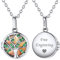 ChicSilver Damen Kette Foto Lebensbaum Medaillon mit Photo Gravur für Mama/Tochter/Schwester zur Taufe/Geburtstag