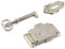 SDTC Tech Retro Desk Drawer Lock Vintage Style Square Spring Latch Lock with Key for Office Desk/Jewelry Box/Cabinet/Cupboard (Silver Tone)