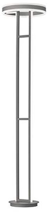 WOFI Standleuchte Kemi, Dunkelgrau, h: 180 cm x b: 40 cm x l: 40 cm