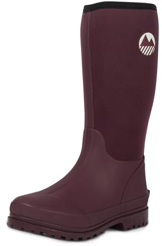 Lakeland Active Women's Rydal Neoprene Insulated Rubber Wellington Mucker & Yard Boots - Plum - 5 UK