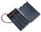 Reland Sun 5pcs 18650 AA AAA Battery Storage Box Case DIY 1 2 3 4 Slot Way Batteries Clip Holder Container With Wire Lead Pin (AAA X3 Slot cover)