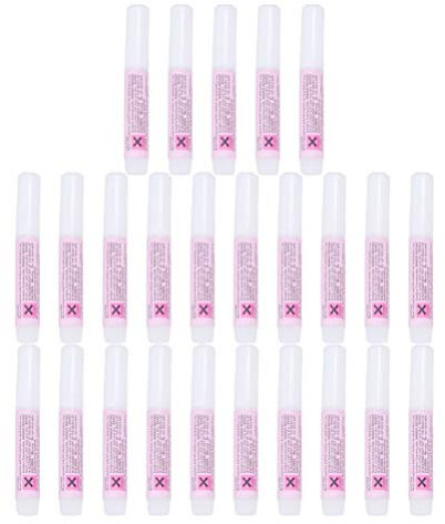 Lurrose Nail Tech Accessories Nail Glues For Acrylic Nails 2g Nail Glue For Nail Repair Professional Super False Nail Adhesive Glue For Nails 25pcs Transparent Nail Accessories