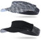 Arcweg Visor Elastisch Sonnenschild Mit Frottee Stirnband Tragbar Schweißaufnehmbar Sonnenhut Visor Hat Sport Cap Schirm für Tennis Running Golf Wandern (Schwarz+Grau, One Size)