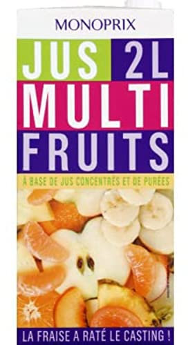 Monoprix Jus multifruits - La brique de 2L
