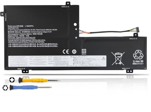 K KYUER L18D3PF2 Laptop Akku Compatible with Lenovo Yoga C740-15IML C740-15IML-81TD 81TD0040GE 81TD003YGE 81TD004GGE 81TD001LGE 5B10T83740 5B10W67402 L18M3PFA 5B10T83739 5B10W67258 Notebook Battery