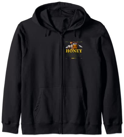 Bee Keeper Design Pot à miel avec cuillère Sweat à Capuche