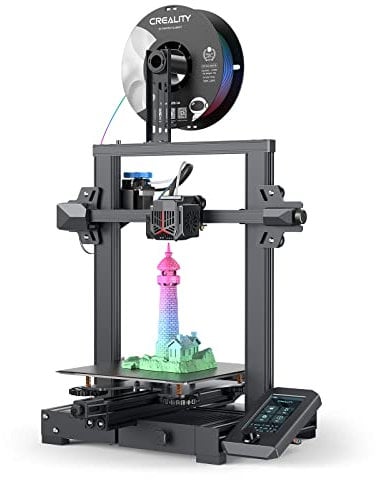 Creality Ender 3 V2 Neo 3D Printer with CR Touch Auto Leveling,PC Steel Printing Platform,Metal Bowden Extruder,Model Preview Function 3D Printers 95% Pre-Install for Beginners and Pro (220*220*250mm)