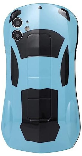 JIATAY Phone Cases for iPhone X Xs Case for Men Boys, Cool Phone Case 3D Cartoon Car Shape TPU Soft Bumper Case Apply to iPhone X Xs for Women Girls （Blue）