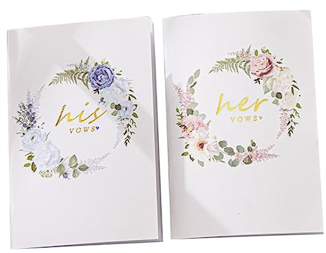 Ciieeo 2st Ehegelübde Buch Gelübdebücher Liniertem Papier Tagebuch Für Ehegelübde Eheversprechen Papier Frau Herr Gelübde Bücher Gelübdebücher Für Braut Und Bräutigam Liebhaber Hochzeit