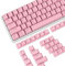 PBT Keycaps 104 Tasten, OEM Profil Double-Shot Tastenset für Gaming Tastatur, ANSI-Layout (US), für Cherry Gateron Kailh MX Schalter Mechanische Tastatur, Rosa