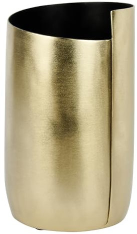 Lambert [A1] Aline Gefäß Aluminium Gold antik H 31 cm D 18 cm