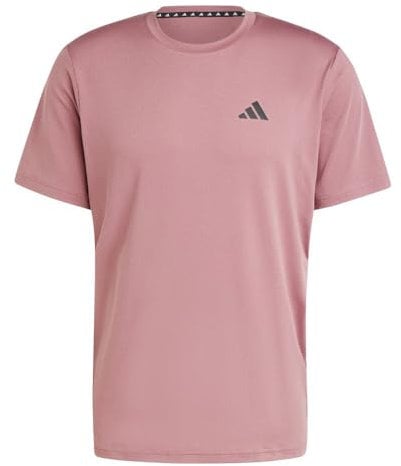 adidas Herren Train Essentials Stretch Training Tee, preloved Crimson/Black, L