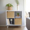 AELS Handgewebte Naturfaser-Türen für Würfelregale, 33 cm, Boho-Stroh-Regal, Abdeckung für Bücherregal und offenes Bücherregal, rustikale Bauernhaus-Heimdekoration, passend für IKEA Kallax-Regal,
