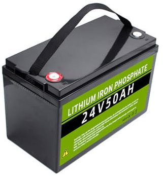 WILLQ 12.8V 300Ah 200Ah 100Ah LiFePO4 Battery 24V 50Ah 200Ah Lithium Ion Battery with BMS Perfect for RV/Marine/Off-Grid/Camping/Home Energy Storage,24V50Ah