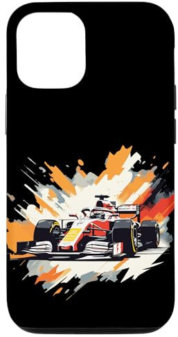 Hülle für iPhone 15 Retro-Rennformel, Rennauto, Souvenir, Rennstrecke