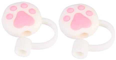 PLAFOPE Lot De 2 Embouts De Paille En Silicone Pour Protéger Vos Pailles Vos Tasses