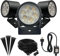 JNR Edelstahl LED gartenbeleuchtung mit strom set,IP65 Außen gartenstrahler 3000k Warmweiß Aussen gartenlampe,12V 3.5w 300LM gartenleuchten mit erdspieß für Garten Rasen Weg Teich Yard Baum,Schwarz