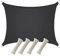 Voile d'ombrage rectangulaire en toile imperméable pour jardin, véranda, avec corde gratuite, parasol - 2 x 4 m