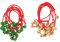 Zerodeko 12St Weihnachtsarmband Jingle Bell-Armband hängender Glockenanhänger armbänder für Kinder Party mitgebsel Kinder dekorative Glockenarmbänder Kinder Glockenarmbänder Spielzeug Seil