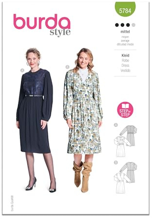 Burda Style Sewing Pattern B5784 Misses' Dress