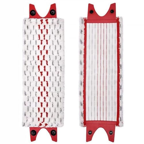 Compatible with Vileda 1-2 Spray Mop Head Replacement Kit - 2 Pack Flat Floor Spray Mop Head Replacement, Washable Reusable Cleaning Pads Suitable for Home Remove Stains from Flat Floors, 36x14cm