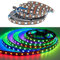 Tesfish 12V WS2815 LED Streifen Licht, 2m RGB Dual Signal Pixel Strip SMD 5050 120 LEDs IP30 Vollfarbiger Individuell Adressierbarer Programmierbar Lichtleiste für DIY, Werbung Dekoration