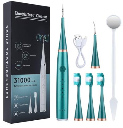 Generico Spazzolino Elettrico Bambini,Spazzolino Denti Spazzolino Viaggio Bambini Kit Pulizia Denti Tartaro Scovolini Tepe 1 Testina e 1 Spazzolino, Viola, Idea Regalo