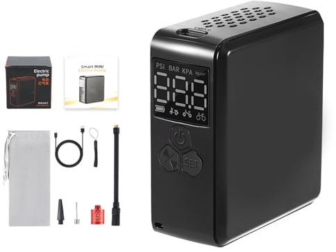 Fazvncv Electric Air Pumps for Inflatables, Rechargeables Small Bikes for Basketball, Pool Float, Air Mattress