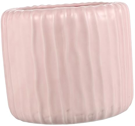 UKCOCO 1 Pièce Pot de Fleurs Céramique Rose Mat Pot pour Plantes Design Moderne et Élégant pour Décoration Intérieure
