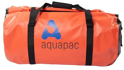 Aquapac Waterproof Duffel Bag, 40 litres, Orange | Tough Waterproof Duffel Bag, IPX 6, Floats, Ideal for Watersports and Travel, Keeps Kit and Equipment Dry, UV-Resistant