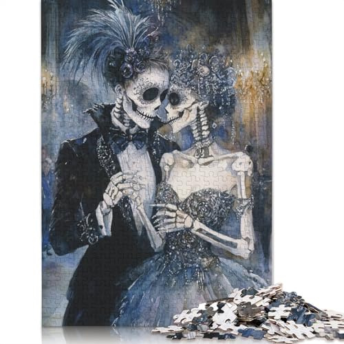 Skeleton_lovers Erwachsene Puzzle 1000 Teile Klassisches Puzzle Papier Puzzle Wandpuzzle Einzigartiges Spielzeug Weihnachtsgeschenke 1000 Teile (38x26cm)