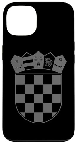 Schwarze kroatische Flagge Kroatien patriotische Balkan Hülle für iPhone 13
