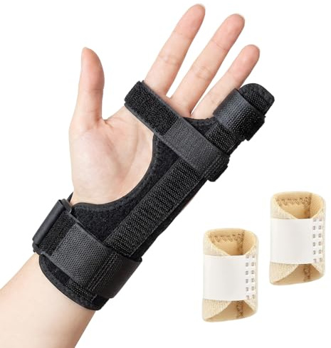 Fingerschiene Kleiner Finger,Splint-Finger Zur Ruhigstellung,Schiene Kleiner Finger Rechts Linkes,Für Boxer Mit Frakturen,Verrenkungen Sehnenentzündungen,Verstellbar Atmungsaktiv Mit 2 Fingerschiene