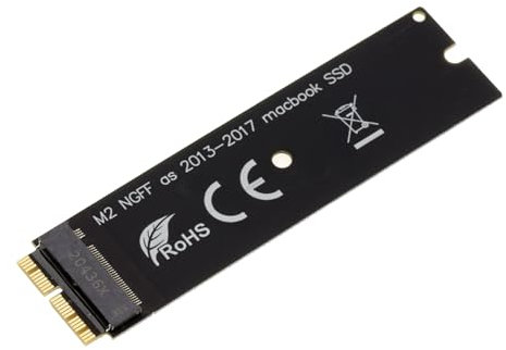 KALEA-INFORMATIQUE Adattatore per cambiare l'SSD a 12+16 pin del vostro MAC con un SSD NVMe M2. Adatto ai Mac prodotti dopo il 2015