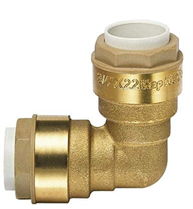 ITAP-FIT -IT650C000022- Messing-Steckverbinder Winkelkupplung für Cu-Rohr Ø 22 mm - DVGW